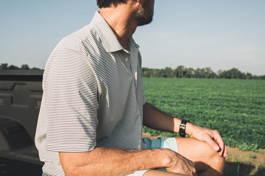 Striped Performance Polo